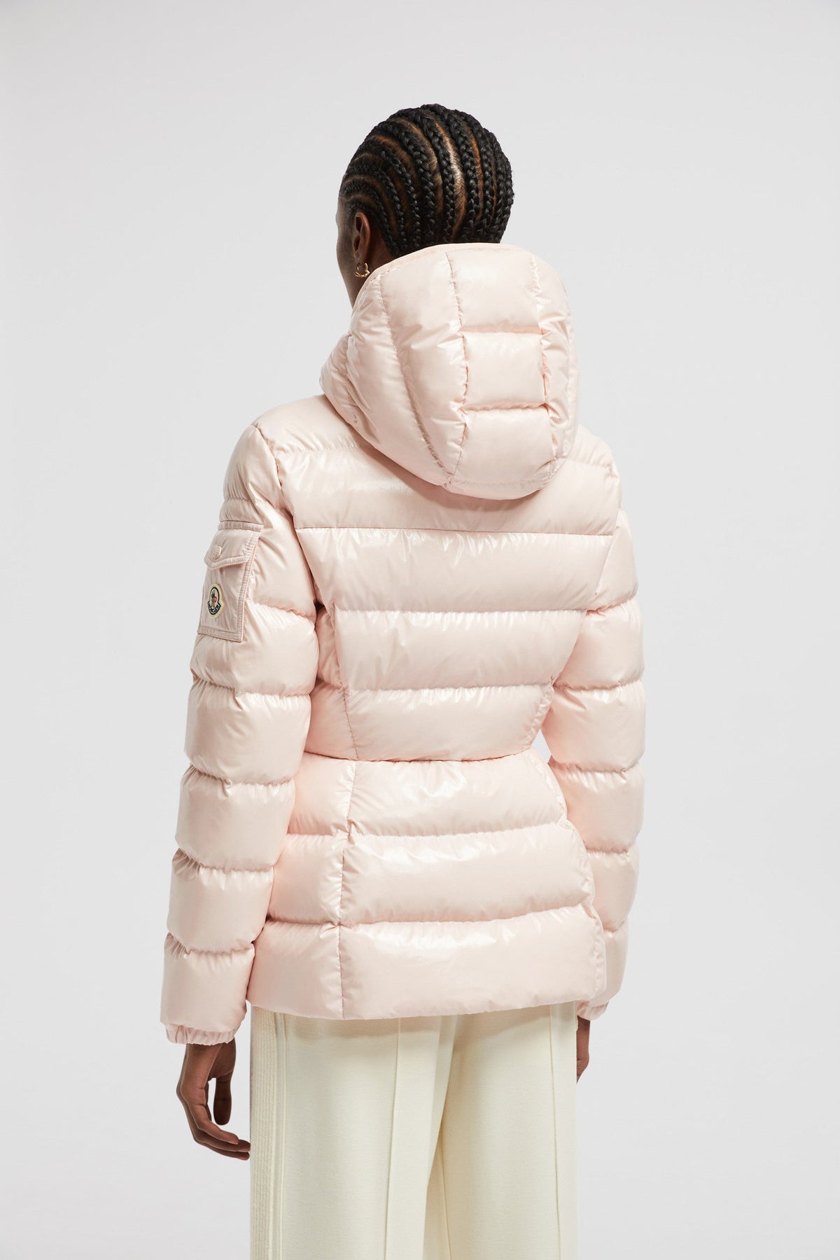 Barante Short Down Jacket – deepening the style's feminine aesthetic, this short puffer is accentuated by – LUX VERSE Luxury Designer Fashion Outlet