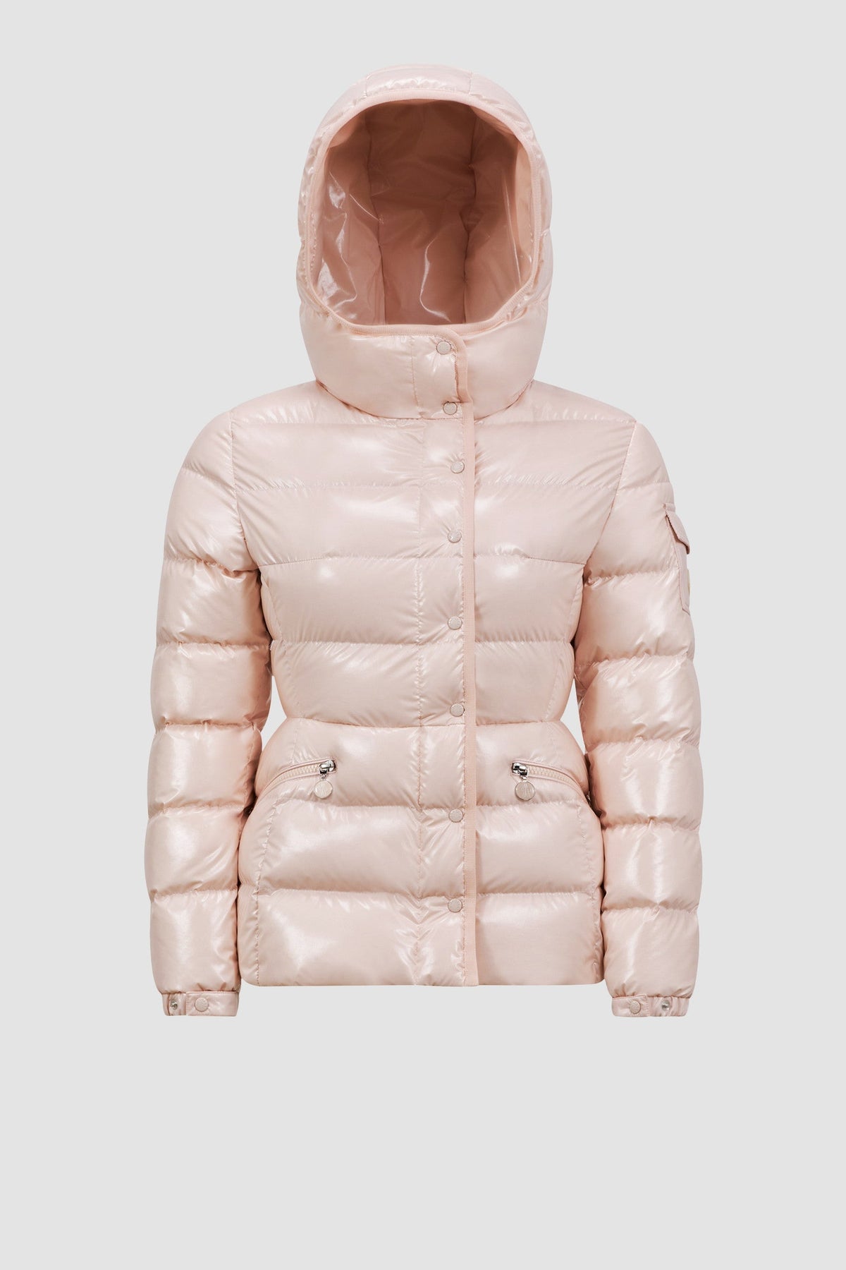Barante Short Down Jacket – inspired by the'70s, the Barante down jacket is crafted from nylon with a glossy – LUX VERSE Luxury Designer Fashion Outlet