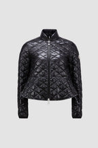 Barive Short Padded Jacket – monDrawing inspiration from'60s geometric motifs, the Barive jacket's glossy nylon – LUX VERSE Luxury Designer Fashion Outlet