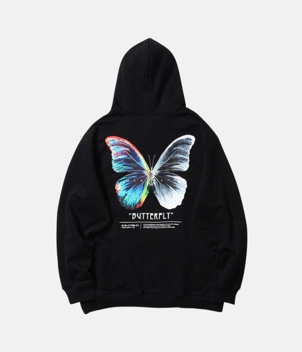 "batter-fly" Hoodie – material: Premium Cotton Design: High Quality Print Fit type: Regular – LUX VERSE Luxury Designer Fashion Outlet