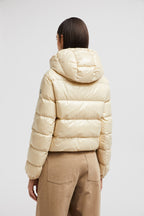 Bayard Short Down Jacket – crafted from nylon laqué Nylon laqué lining Down-filled Hood with drawstring – LUX VERSE Luxury Designer Fashion Outlet
