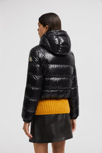 Bayard Short Down Jacket – crafted from nylon laqué Nylon laqué lining Down-filled Hood with drawstring – LUX VERSE Luxury Designer Fashion Outlet