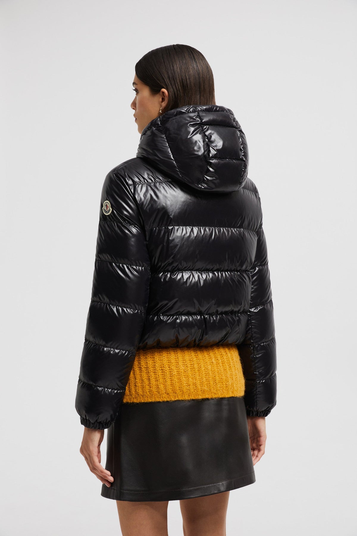 Bayard Short Down Jacket – crafted from nylon laqué Nylon laqué lining Down-filled Hood with drawstring – LUX VERSE Luxury Designer Fashion Outlet