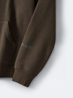 Brauner Baumwoll-Logo-Pullover – Herren