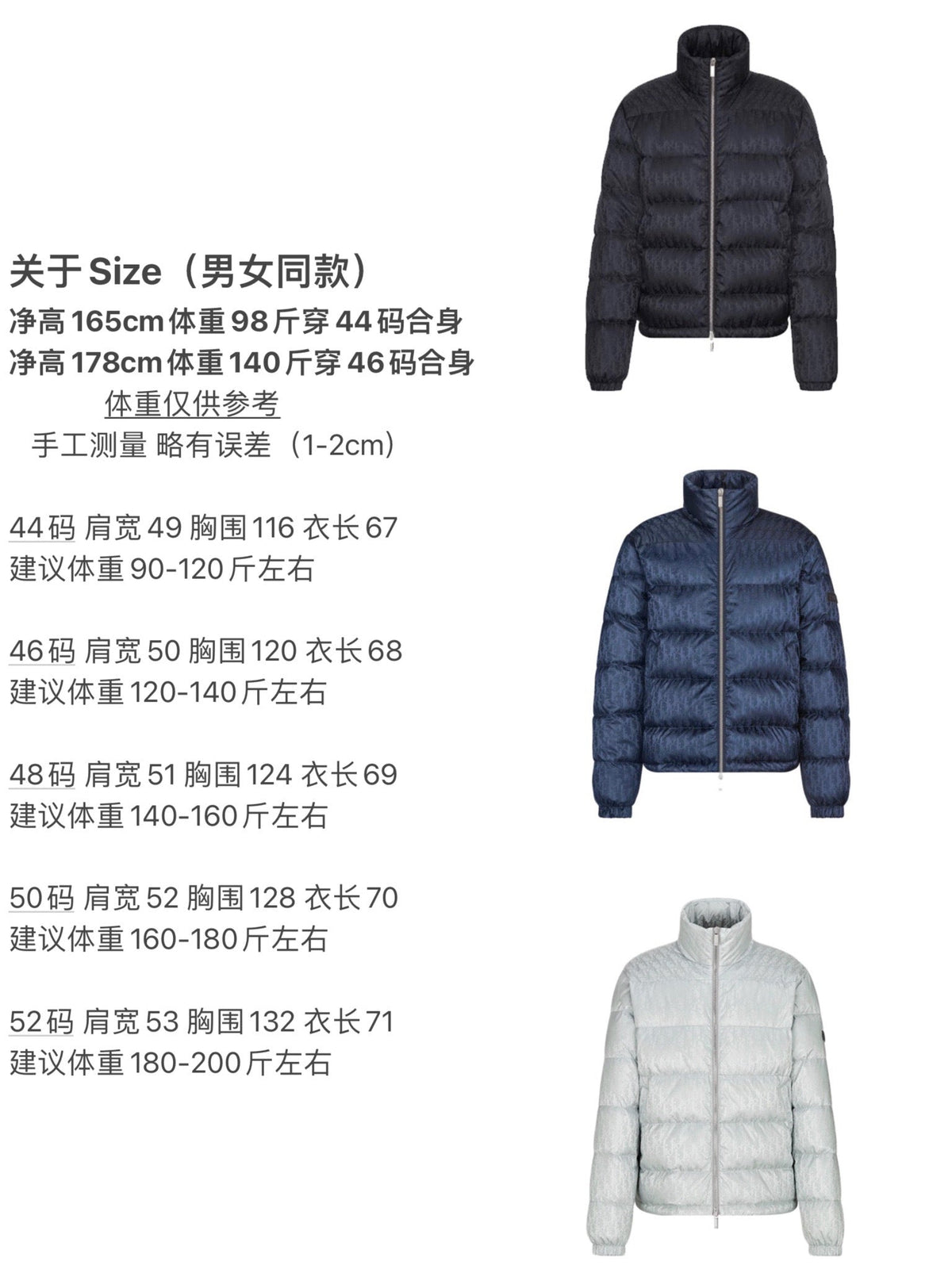Navy Blue and Black Puffer Jacket - Men's