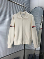 RWB Stripe Cardigan Navy - Men's