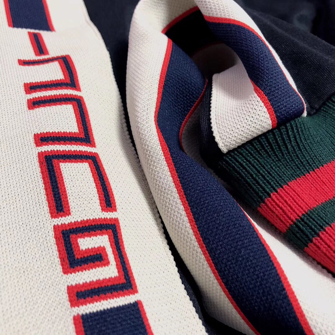 Navy Jersey Side Stripe Track - Men's