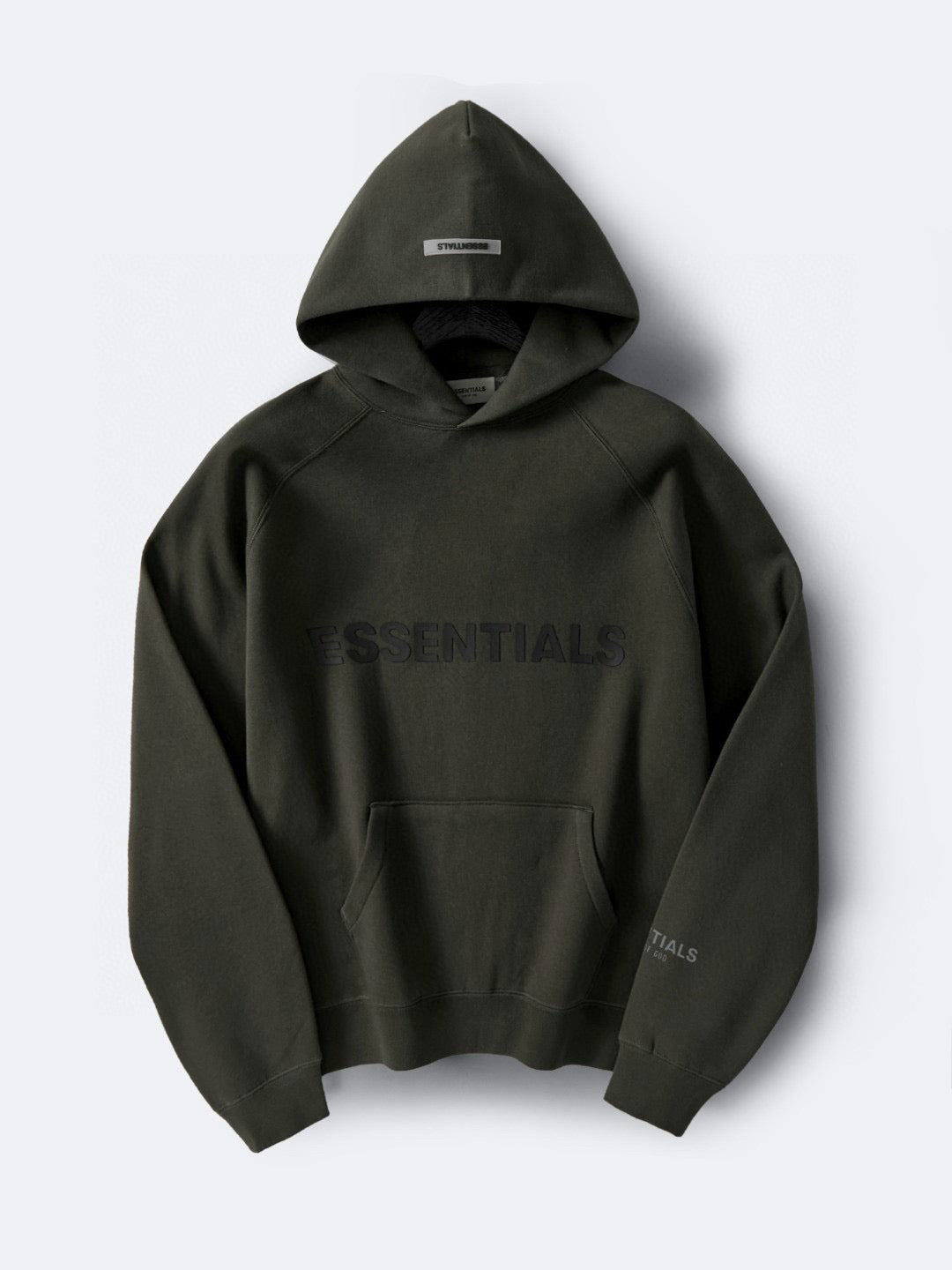 Grey Cotton Logo Pullover - Men's