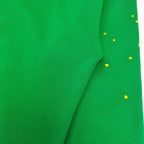 Green Cotton Web Print Pullover – Herren
