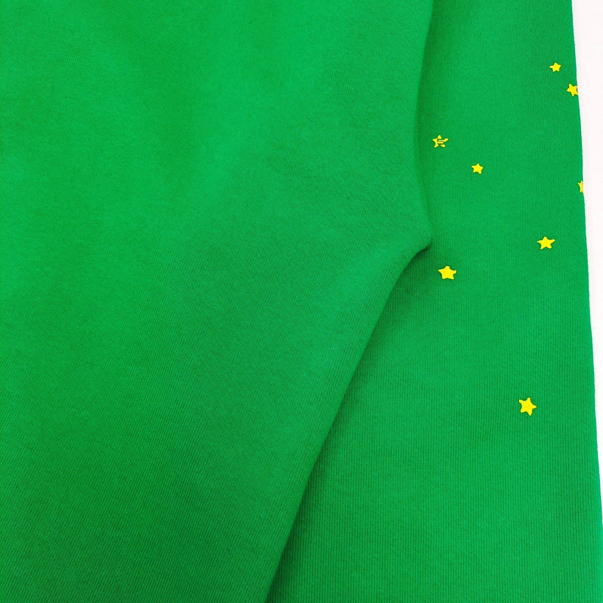 Green Cotton Web Print Pullover – Herren
