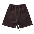 Brown Cotton Logo Drawstring - Men's
