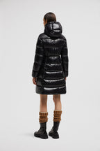 Bellevue Long Down Jacket – quintessentially, the Bellevue down jacket is crafted from our iconic nylon laqué – LUX VERSE Luxury Designer Fashion Outlet