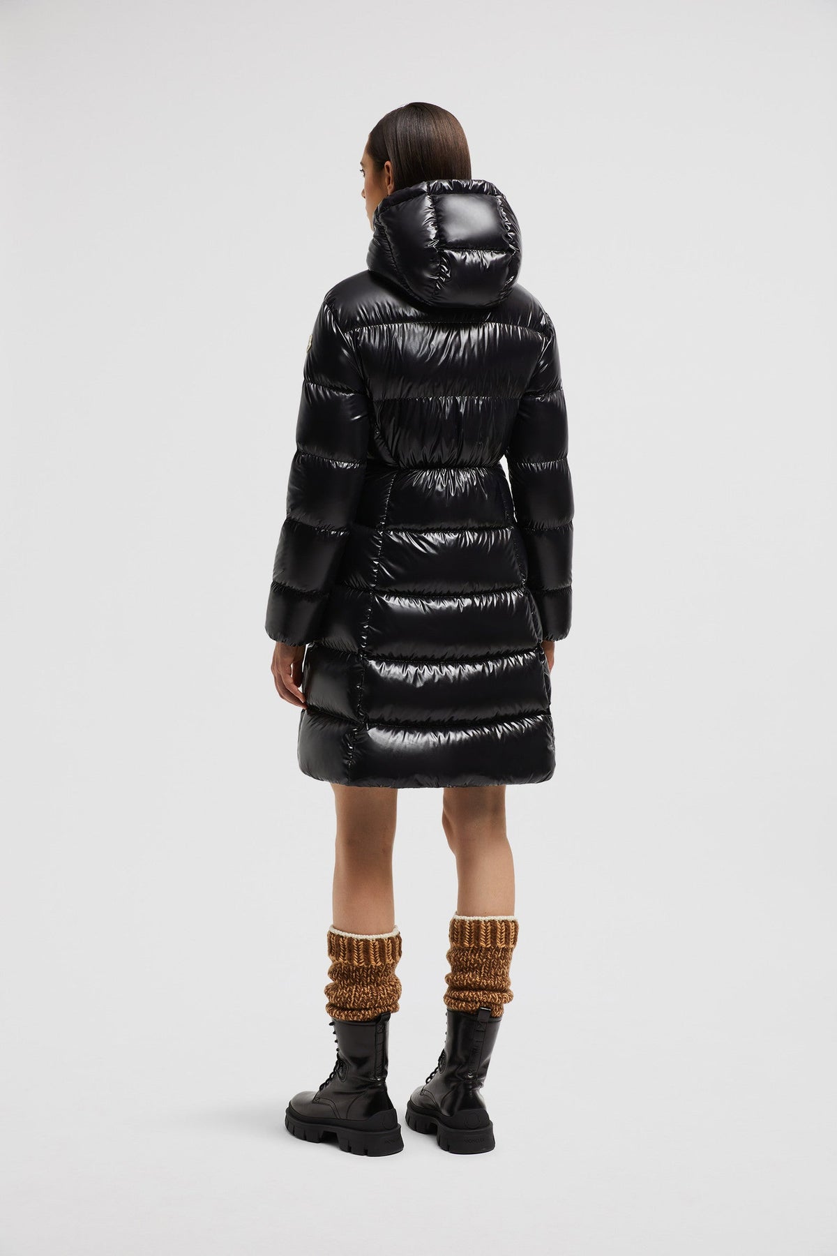 Bellevue Long Down Jacket – quintessentially, the Bellevue down jacket is crafted from our iconic nylon laqué – LUX VERSE Luxury Designer Fashion Outlet