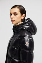 Bellevue Long Down Jacket – enriching the long puffer, the material is water-repellent with a luxurious glossy – LUX VERSE Luxury Designer Fashion Outlet