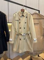 Marineblauer Trenchcoat für Herren
