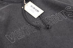 Kapuzenpullover Washed Grey mit Ton-in-Ton-Logo – Herren