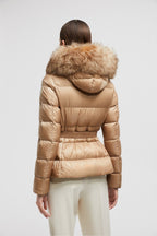 Boed Short Down Jacket – crafted from longue saison, the hooded puffer jacket is finished with a luxurious – LUX VERSE Luxury Designer Fashion Outlet