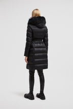 Boedic Long Down Jacket – an adjustable hood and emblematic logo patch add a finishing touch to the design – LUX VERSE Luxury Designer Fashion Outlet