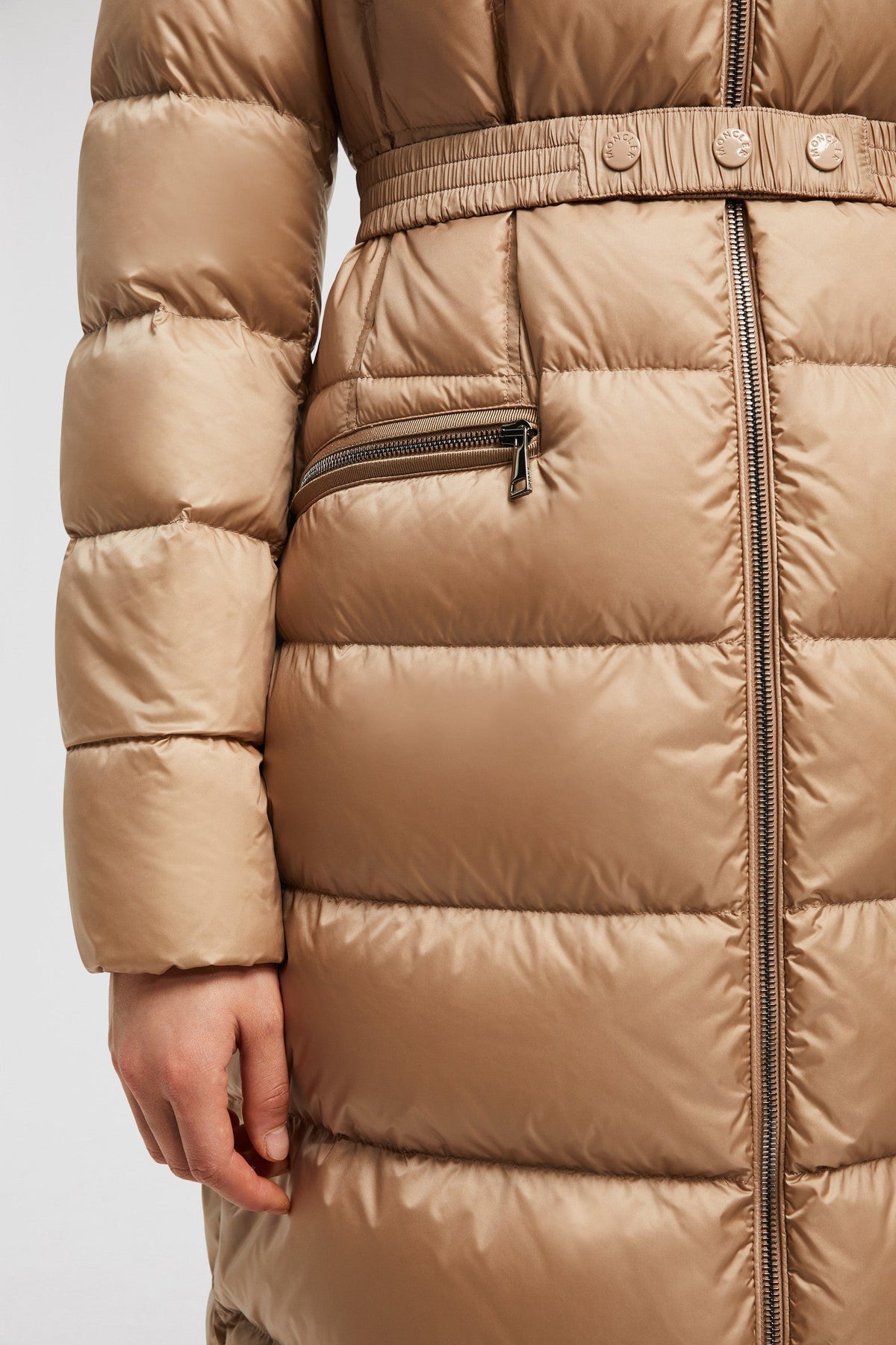 Boedic Long Down Jacket – deepening the style's feminine aesthetic, this short puffer is accentuated by – LUX VERSE Luxury Designer Fashion Outlet