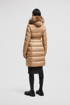 Boedic Long Down Jacket – an adjustable hood and emblematic logo patch add a finishing touch to the design – LUX VERSE Luxury Designer Fashion Outlet