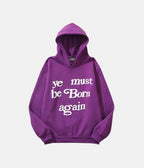 Born Again Hoodie – material: Premium Cotton Design: Foam Print | Fit type: Regular Fit – LUX VERSE Luxury Designer Fashion Outlet