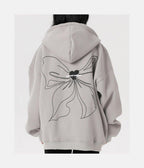 Bowknot Hoodie – length Sleeve M 140 70 70 57 L 144 71 72 58 XL 148 72 74 59 – LUX VERSE Luxury Designer Fashion Outlet