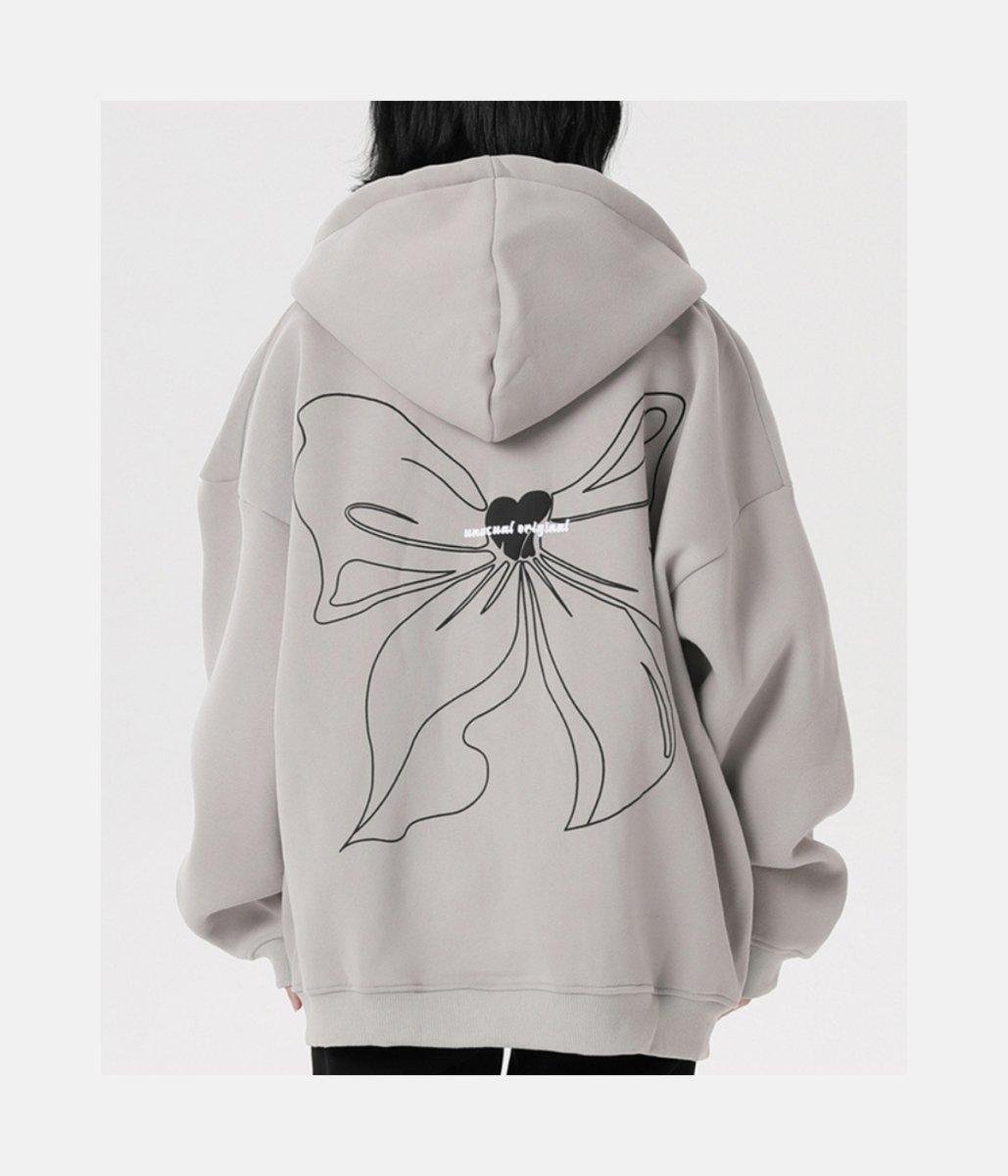 Bowknot Hoodie – length Sleeve M 140 70 70 57 L 144 71 72 58 XL 148 72 74 59 – LUX VERSE Luxury Designer Fashion Outlet