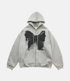 Bowknot Hoodie – material: Premium Cotton Design: A zip front, drawstring hood, side pockets – LUX VERSE Luxury Designer Fashion Outlet