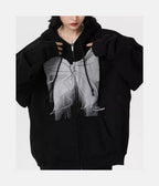Bowknot Hoodie – material: Premium Cotton Design: A zip front, drawstring hood, side pockets – LUX VERSE Luxury Designer Fashion Outlet
