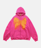 Bowknot Hoodie – material: Premium Cotton Design: A zip front, drawstring hood, side pockets – LUX VERSE Luxury Designer Fashion Outlet