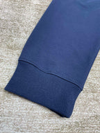 Marineblaues Baumwoll-Sweatshirt mit Arch-Grafik – Herren