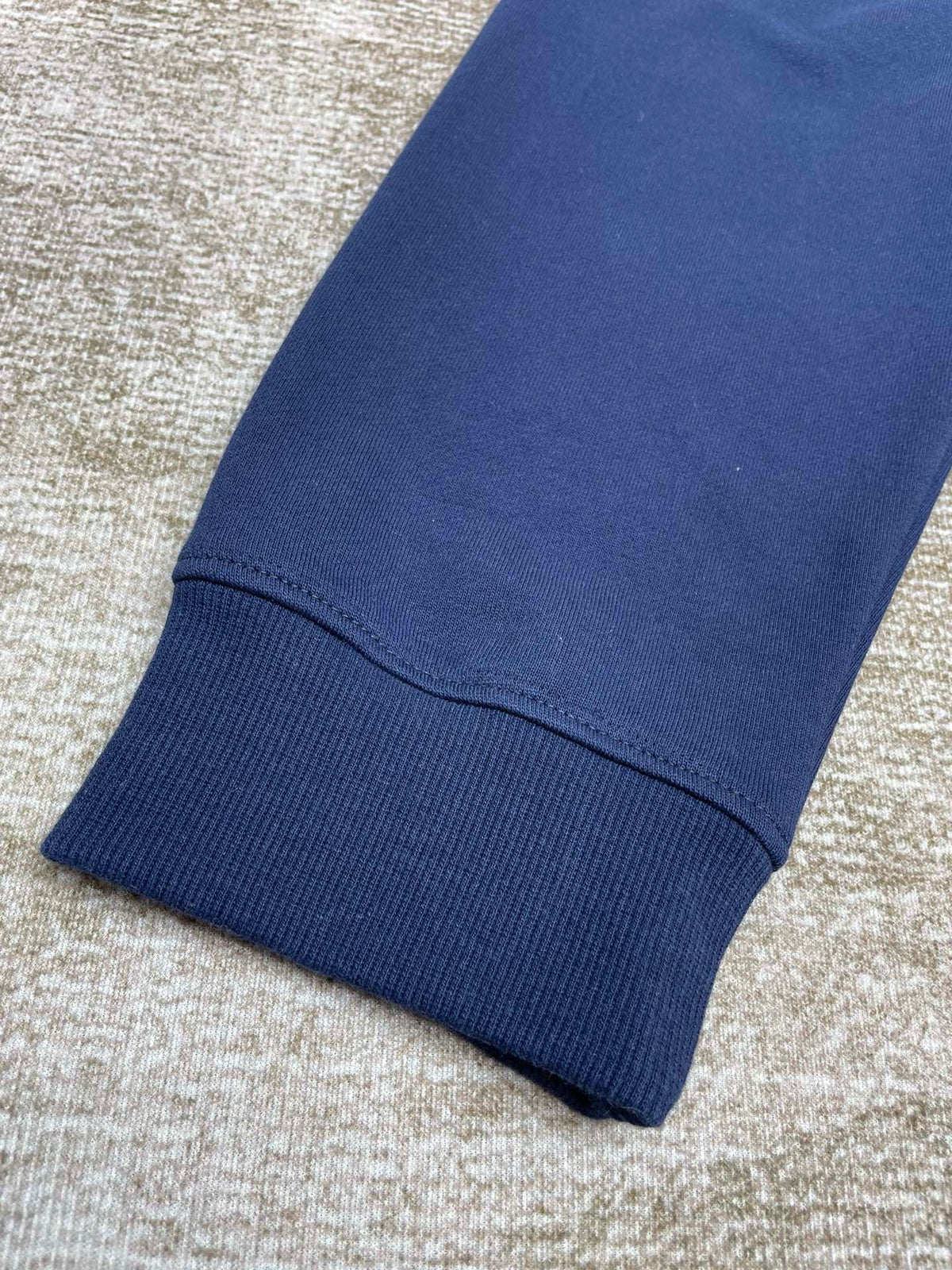 Marineblaues Baumwoll-Sweatshirt mit Arch-Grafik – Herren