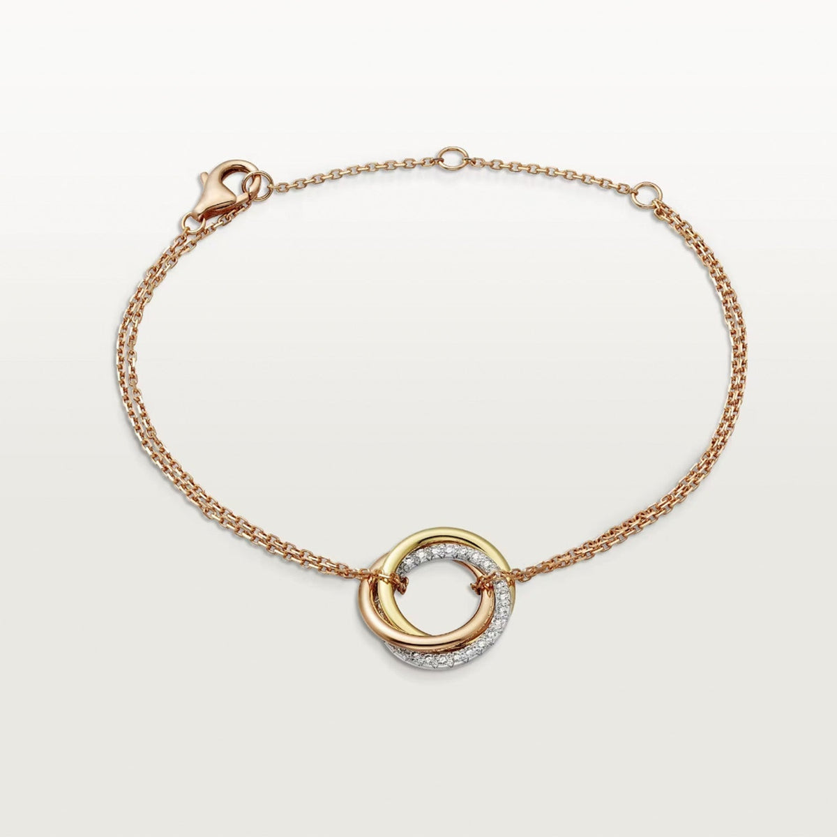 Triniti Bracelet Gold Silver Rose Gold Diamonds – LUX VERSE Luxury Designer Fashion Outlet
