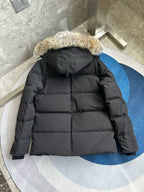 Black and White Parka - Men's