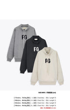 FG Black Half-Zip Sweatshirt - Men's