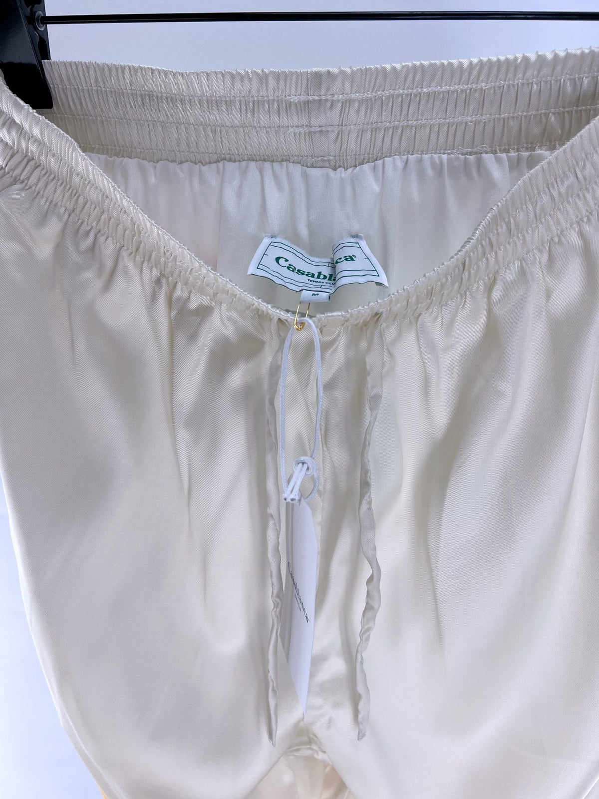Orange Gradient Hem Silk Shorts - Men's