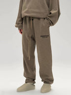 Marineblaue Baumwoll-Jogginghose mit Kordelzug – Herren