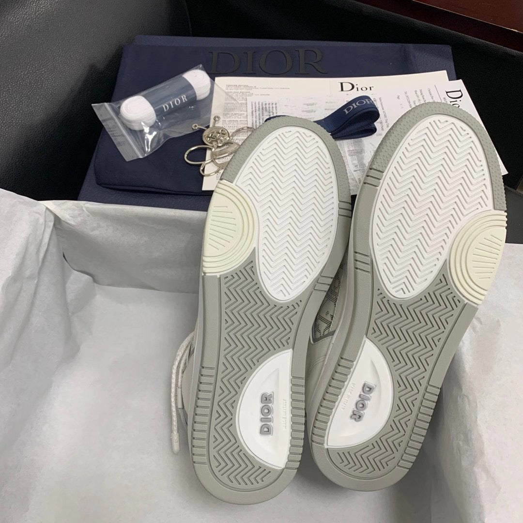 B27 High-Top White Sneakers