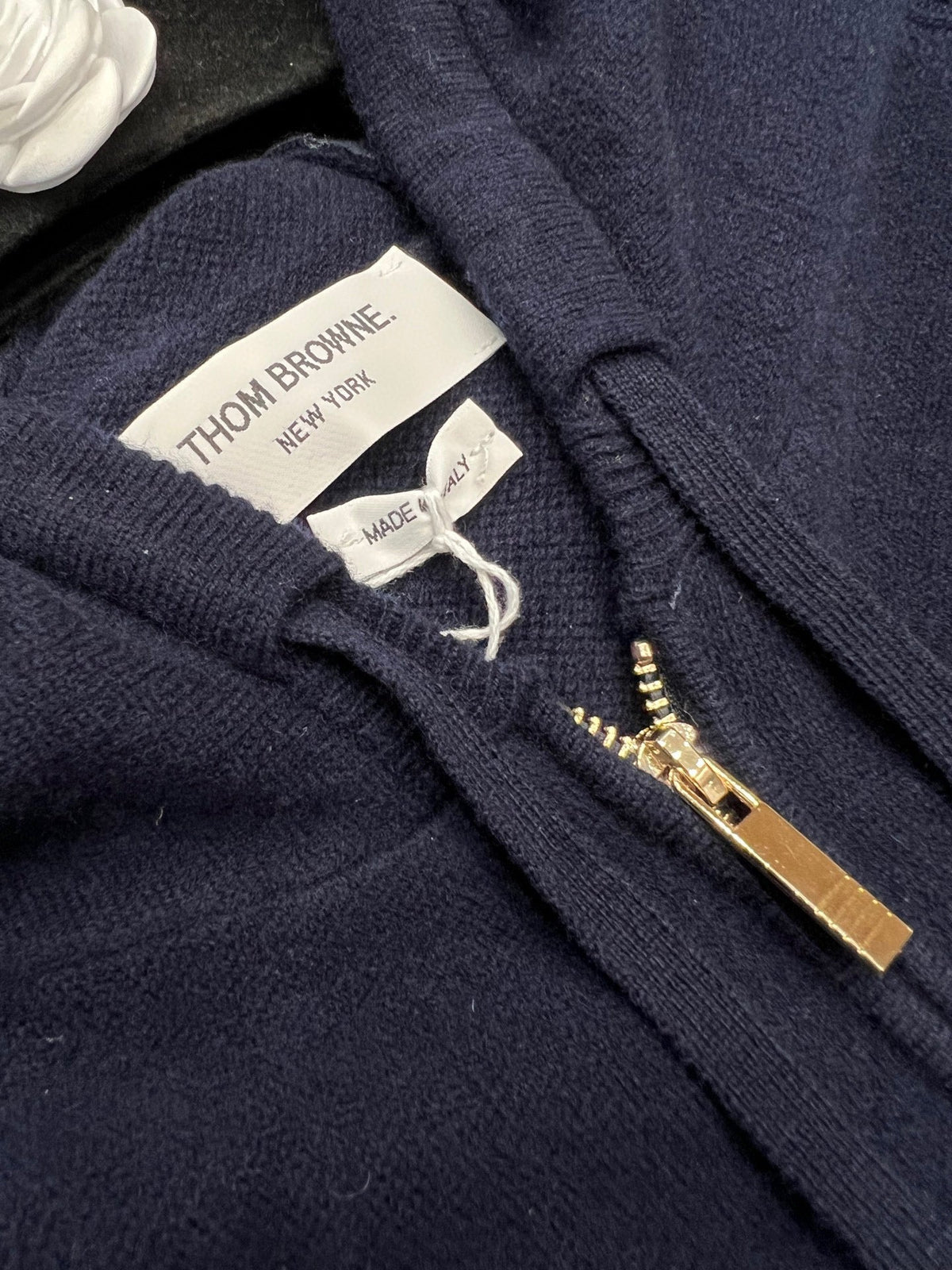 4-Bar Zip Grey Hoodie - Men's