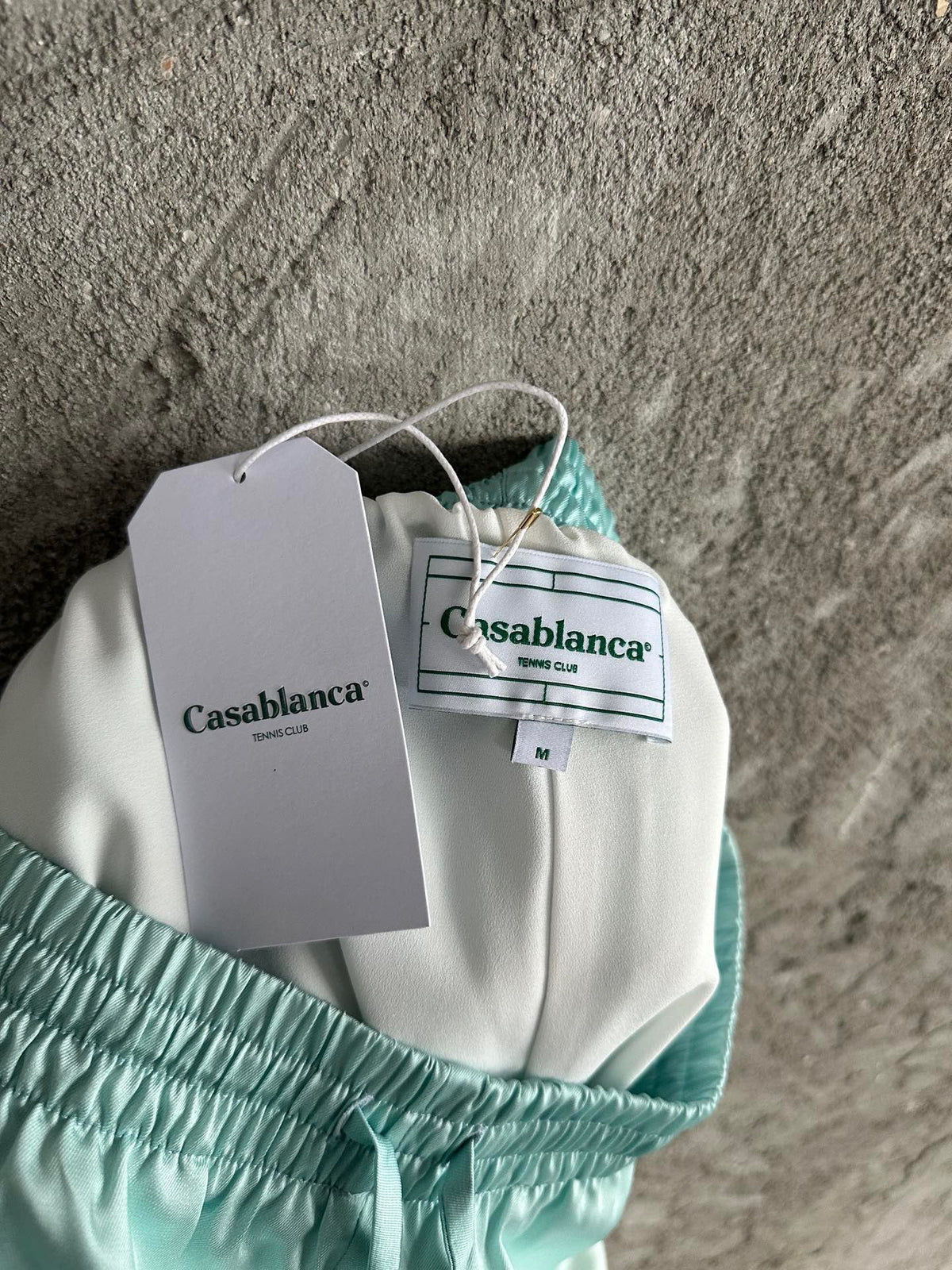 Grüner Seidendruck-Kordelzug – Herren