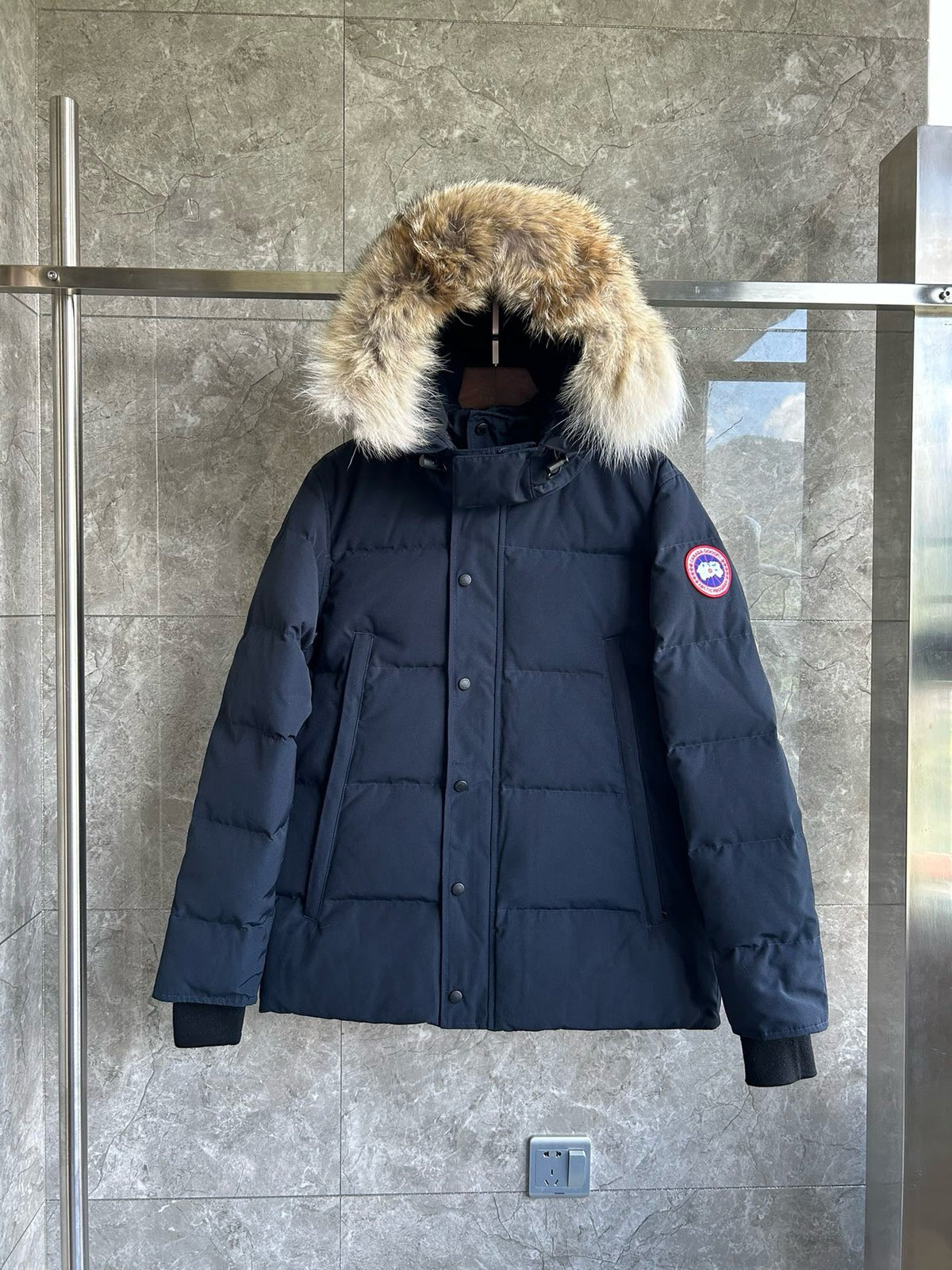Black and White Parka - Men's