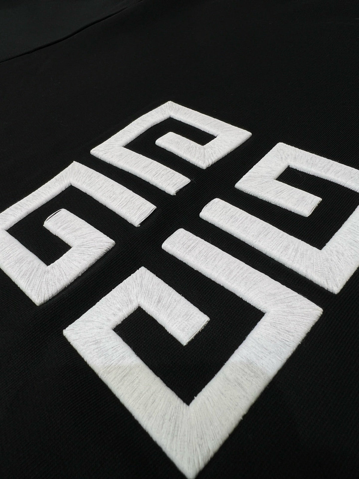 Navy Cotton Logo Pullover - Men's