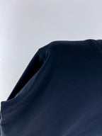 Marineblaues Baumwoll-Sweatshirt mit Palmen-Grafik – Herren