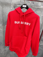 Black Cotton Bold Text Pullover - Men's