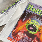 Schwarz-weißes T-Shirt – Herren