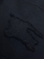 Navyfarbene Baumwollhose mit Kordelzug – Herren