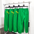 Grüne Baumwoll-Jogginghose mit Grafik - Herren