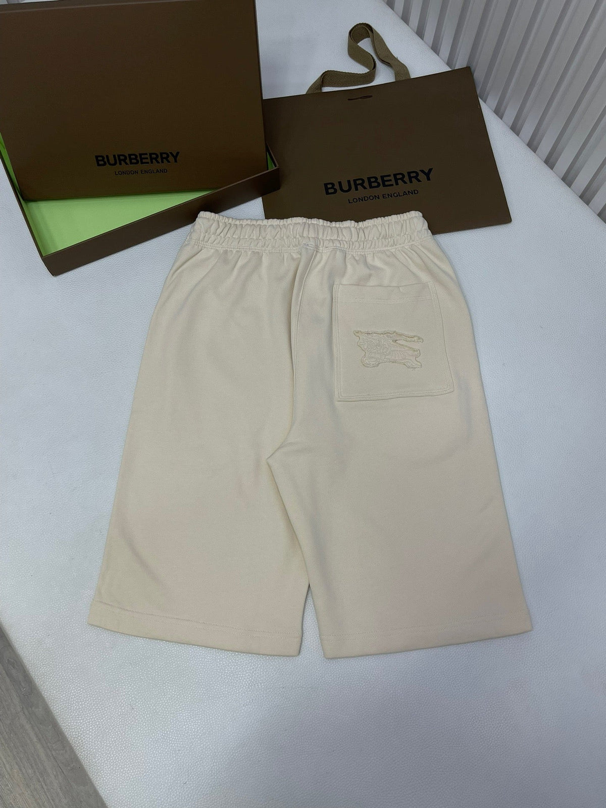 Navyfarbene Baumwollhose mit Kordelzug – Herren