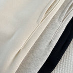 Black Cotton Drawstring Joggers - Men's