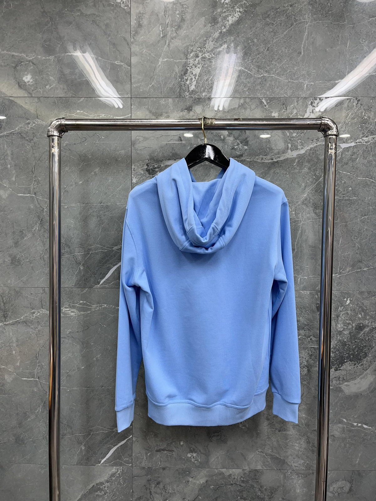 Black Cotton Bold Text Pullover - Men's